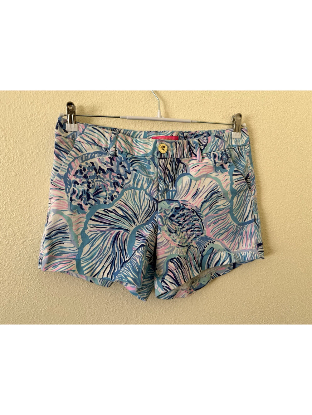Lilly Pulitzer Callahan Stretch Shorts Size 8 Fishful Thinking Pattern 2024